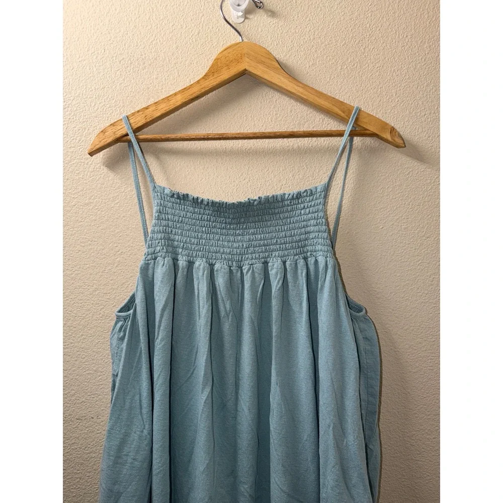 Women's Free People Beach Blue Bubble Romper Size Small - Picture 2 of 6